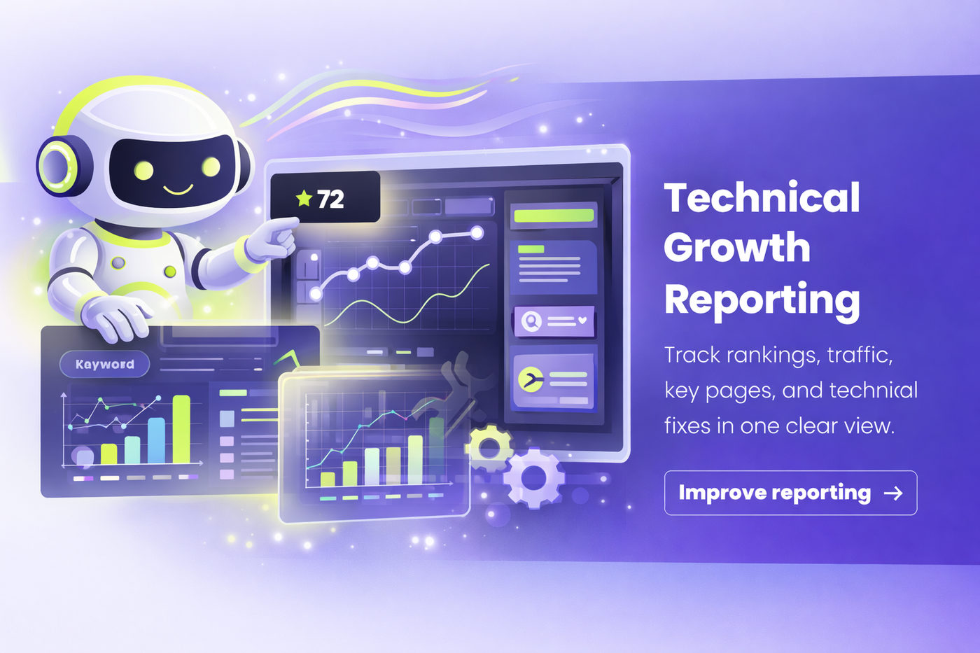 Link building reporting dashboard